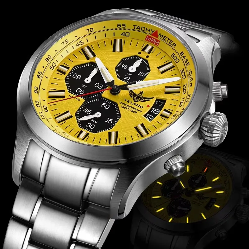 Yelang Watch For MAN Three Eyes Six Needles Quartz Watch Japan OS00 Movement Diving Watch Professional Waterproof 100M Reljo
Yelang Watch For MAN Three Eyes Six Needles Quartz Watch Japan OS00 Movement Diving Watch Professional Waterproof 100M Reljo