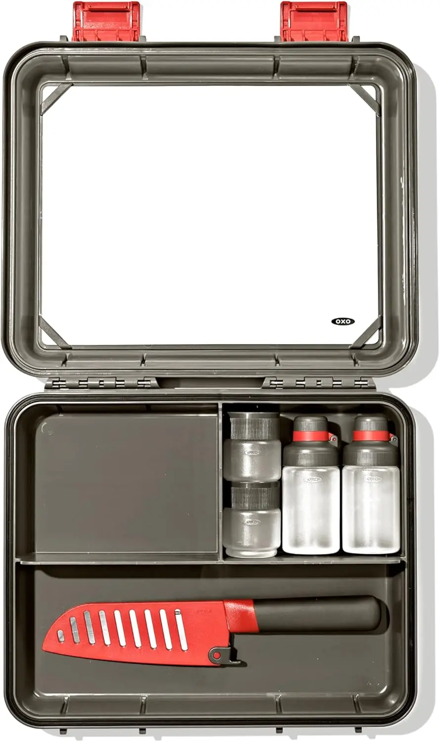 Camp Kitchen Prep Set 7-Piece Outdoor Cooking Kit with Cutting Board, Knife, Leakproof Bottles & Spice Shakers
Camp Kitchen Prep Set 7-Piece Outdoor Cooking Kit with Cutting Board, Knife, Leakproof Bottles & Spice Shakers