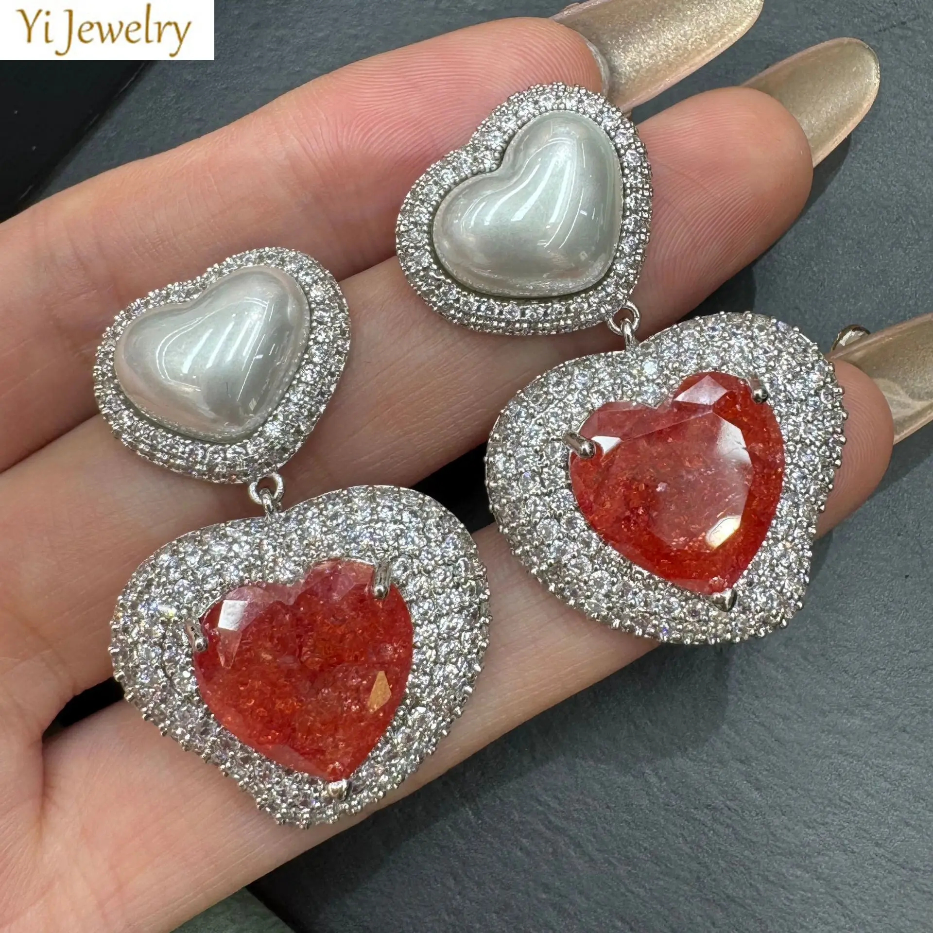 shiny zirconia earrings heart pendant cute luxury jewelry dinner party birthday gift women dangling earrings orange purple pink
shiny zirconia earrings heart pendant cute luxury jewelry dinner party birthday gift women dangling earrings orange purple pink