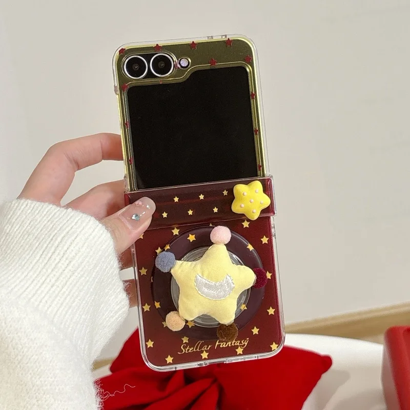 Korean Cute Star Ren Magnetic Phone Case For Samsung Z Flip 7 6 5 Cover with Stand Chain Cases For Galaxy ZFlip5 ZFlip6 For Mags
Korean Cute Star Ren Magnetic Phone Case For Samsung Z Flip 7 6 5 Cover with Stand Chain Cases For Galaxy ZFlip5 ZFlip6 For Mags