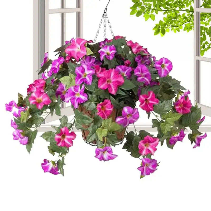 UV Resistant Artificial Outdoor Flowers Artificial Balcony Plants Petunias Plants Decor Morning Glory Hangable Outdoor For
UV Resistant Artificial Outdoor Flowers Artificial Balcony Plants Petunias Plants Decor Morning Glory Hangable Outdoor For