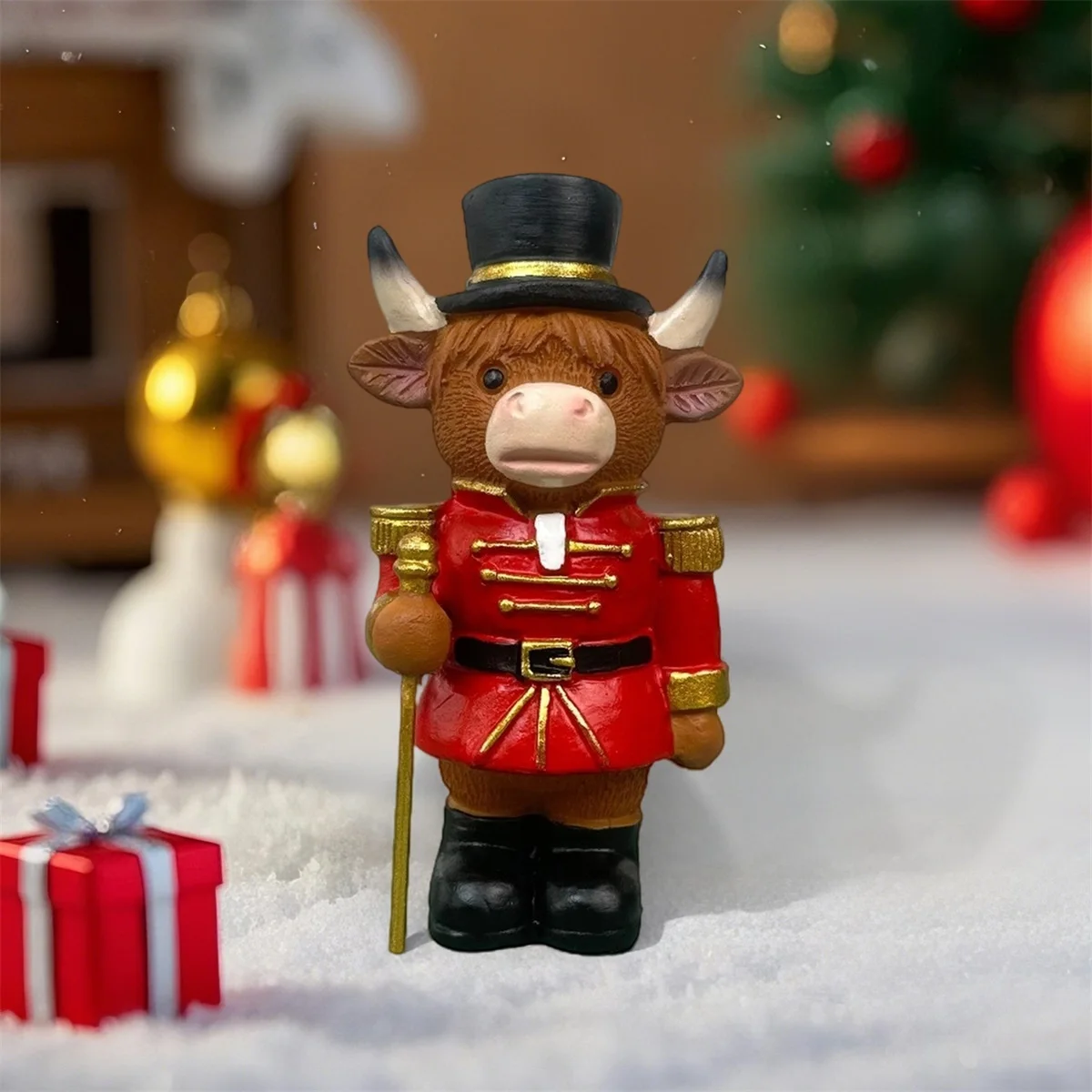 Resin Nutcracker Highland Cow Figurine Rustic Garden Ornament Table Centerpiece Patio Decor Christmas Gift For Her And Him
Resin Nutcracker Highland Cow Figurine Rustic Garden Ornament Table Centerpiece Patio Decor Christmas Gift For Her And Him