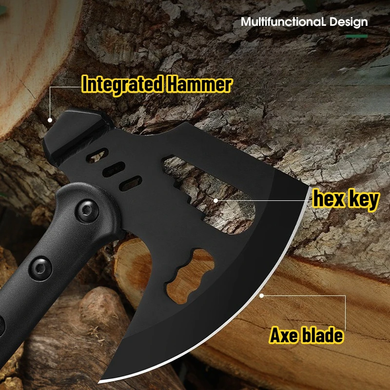 High-quality and Durable Multi Functional Tactical Axe for Self-defense Convenient for Outdoor Survival Household Logging Tool
High-quality and Durable Multi Functional Tactical Axe for Self-defense Convenient for Outdoor Survival Household Logging Tool
