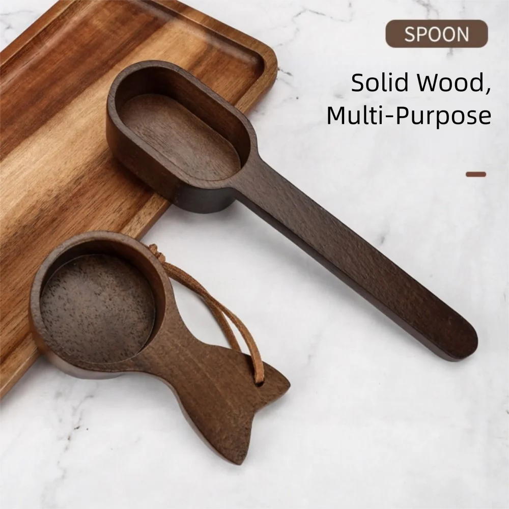 Fishtail Design Wooden Coffee Spoon Short/Long Handled Portable Coffee Bean Scoop with Leather Lanyard Comfortable Grip
Fishtail Design Wooden Coffee Spoon Short/Long Handled Portable Coffee Bean Scoop with Leather Lanyard Comfortable Grip