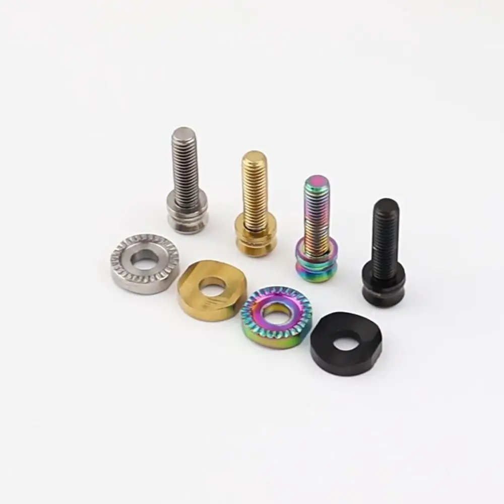 Титановый сплав, крепежный винт для переднего колеса велосипеда, полумесяц, шайба, дугообразные крепежные винты для рамы велосипеда M5 * 17 мм, сверхлегкий
Титановый сплав, крепежный винт для переднего колеса велосипеда, полумесяц, шайба, дугообразные крепежные винты для рамы велосипеда M5 * 17 мм, сверхлегкий