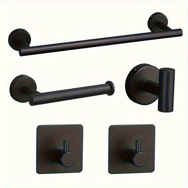 Bathroom Towel Bar Set, 304 Stainless Steel Towel Rack Set, Included Bath Towel Bar + Toilet Paper Holder +2 Bathrobe Hooks
Bathroom Towel Bar Set, 304 Stainless Steel Towel Rack Set, Included Bath Towel Bar + Toilet Paper Holder +2 Bathrobe Hooks