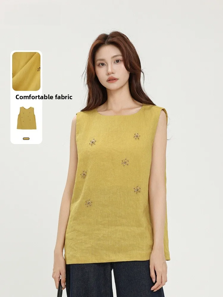 Новинка: Женская футболка Memory's Start Svel из льняного материала с круглым вырезом, простой и элегантный летний дизайн.
Новинка: Женская футболка Memory's Start Svel из льняного материала с круглым вырезом, простой и элегантный летний дизайн.