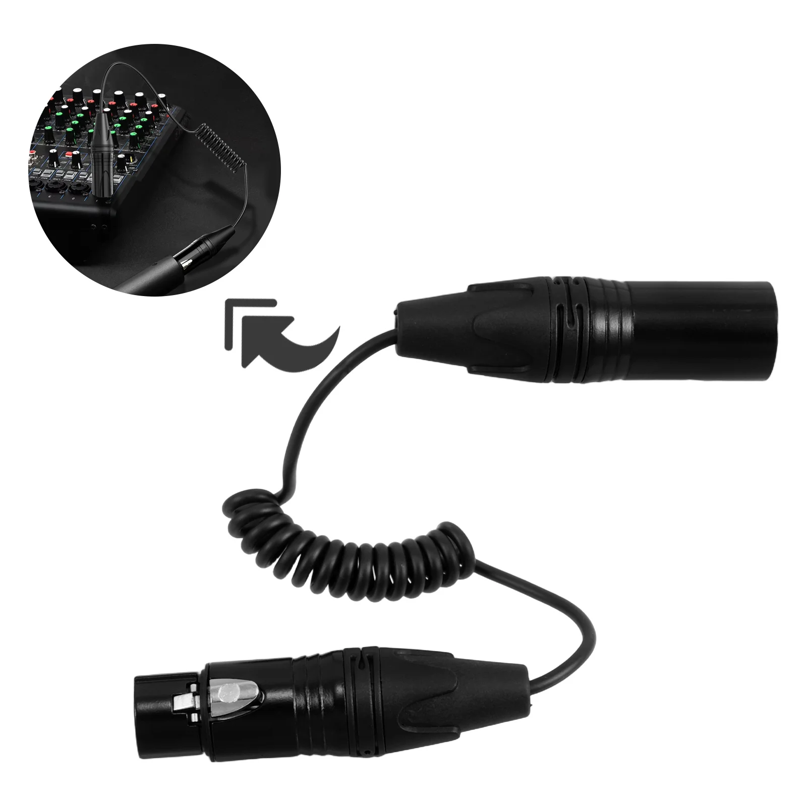 3 Pin Spring Retractable Male to Female Xlr Microphone Cable Balanced Mic Cord Audio Mixer Cable for Live Use
3 Pin Spring Retractable Male to Female Xlr Microphone Cable Balanced Mic Cord Audio Mixer Cable for Live Use
