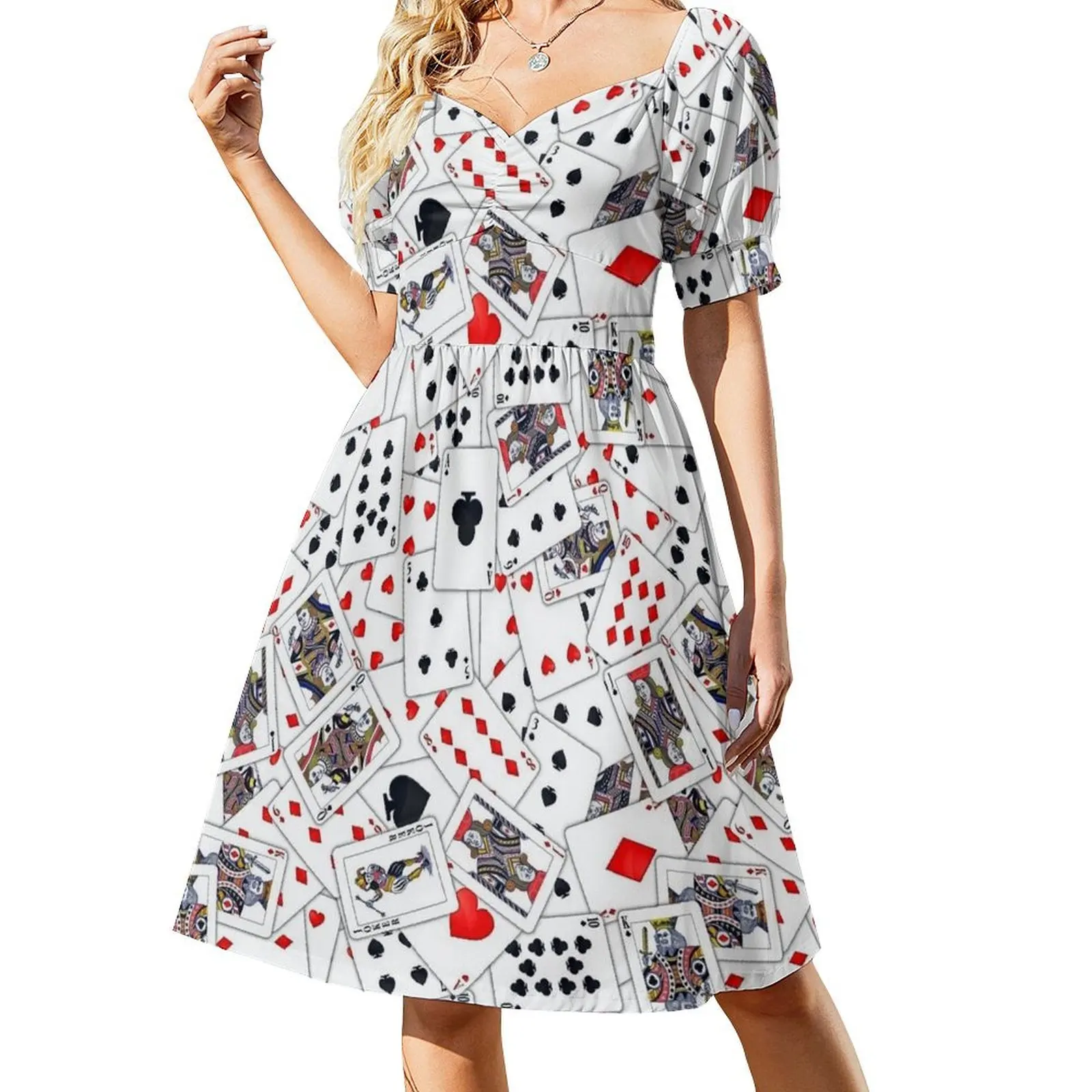 Playing Cards Short Sleeved Dress birthday dress for women women long dresses luxury dresses Dress
Playing Cards Short Sleeved Dress birthday dress for women women long dresses luxury dresses Dress