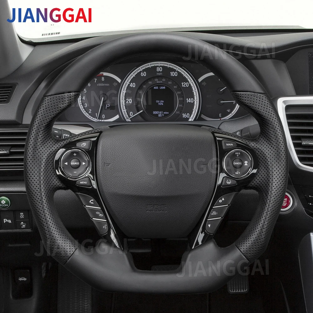 For Honda Accord 9th Gen 2013-2017 Full Leather Steering Wheel Perforated Leather Black Stitching Car Accessories Flat Bottom
For Honda Accord 9th Gen 2013-2017 Full Leather Steering Wheel Perforated Leather Black Stitching Car Accessories Flat Bottom