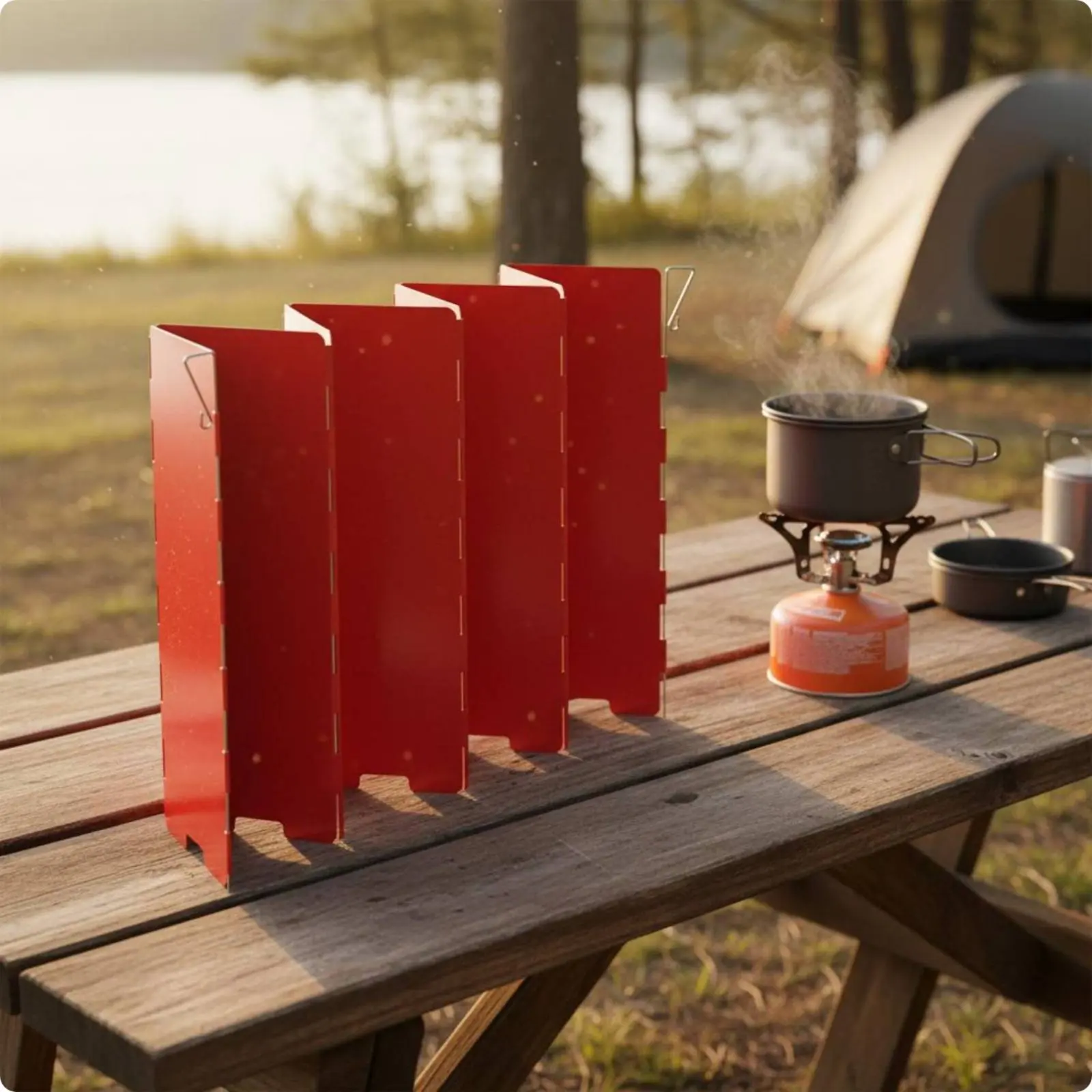 10 Pieces Portable Gas Cooker Windscreen Lightweight Folding Cooker Windscreen Windproof Heat Resistant for Hiking, Picnic
10 Pieces Portable Gas Cooker Windscreen Lightweight Folding Cooker Windscreen Windproof Heat Resistant for Hiking, Picnic