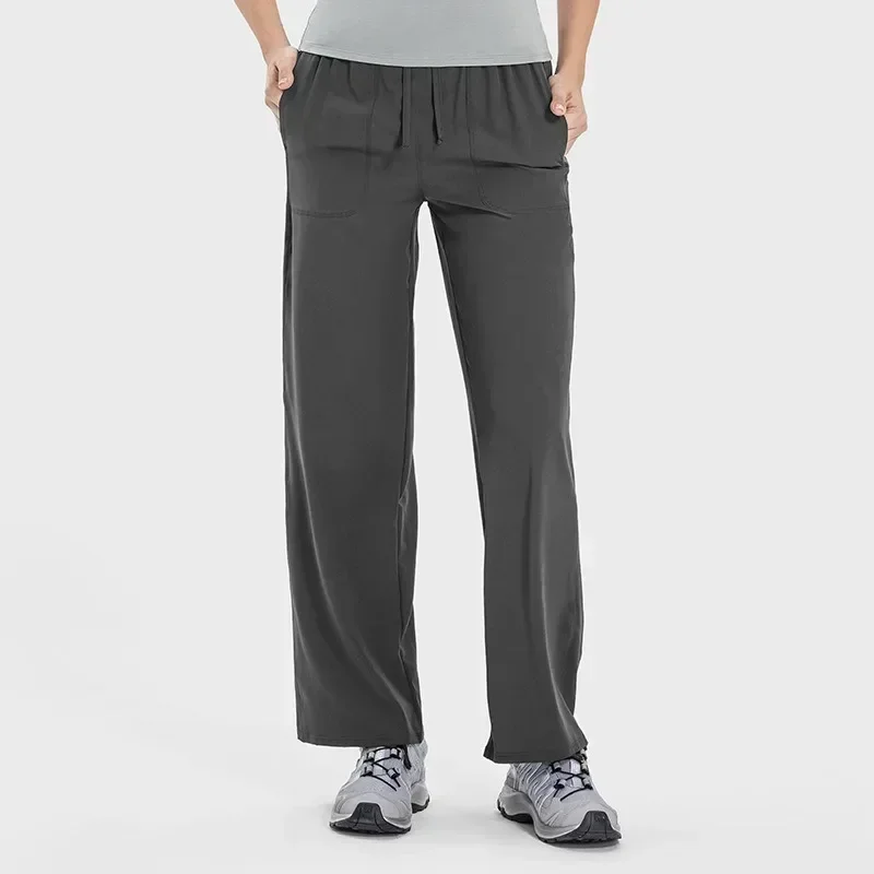 Lemon Summer Women Wide Leg Pants High-waist Sport Casual Loose Fit Straight Pants Quick dry Drawstring Walking Workout Trousers
Lemon Summer Women Wide Leg Pants High-waist Sport Casual Loose Fit Straight Pants Quick dry Drawstring Walking Workout Trousers