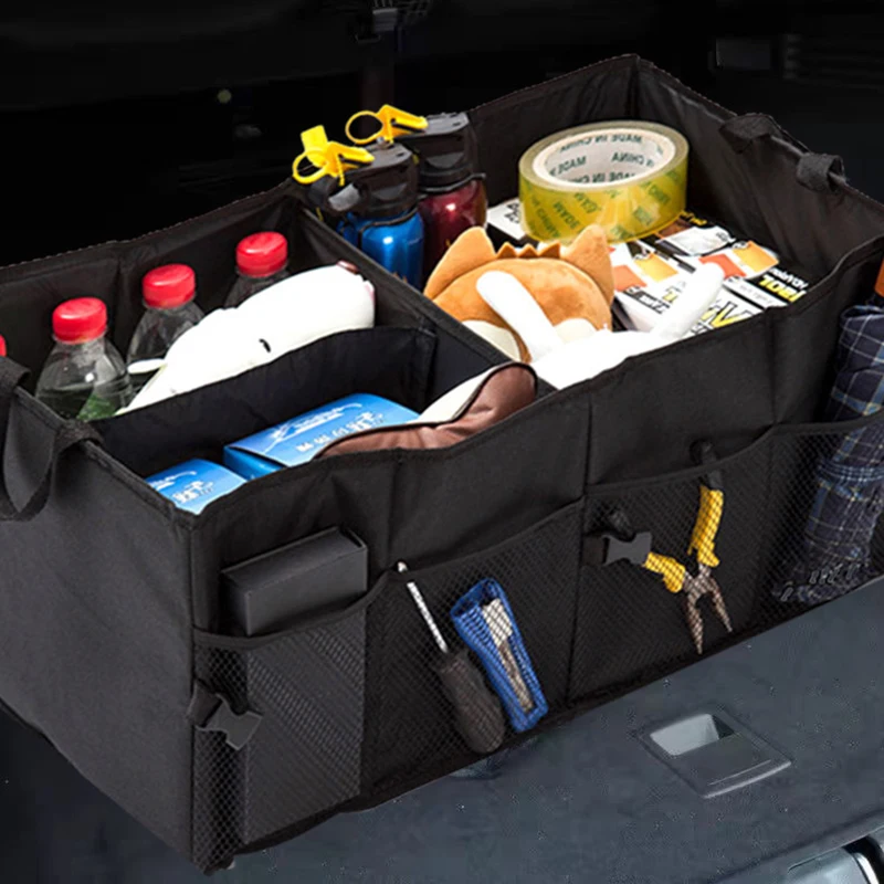 Foldable Oxford Fabric Storage Box for Car Trunk; Multi-functional Car Organizer Bag for Luggage and Accessories Black
Foldable Oxford Fabric Storage Box for Car Trunk; Multi-functional Car Organizer Bag for Luggage and Accessories Black