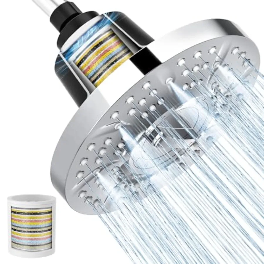 Filtered Shower Head with Filters, 20-Stage Shower Head Filter for Hard Water, Fixed Showerhead with Easy-Replace Cartridge to
Filtered Shower Head with Filters, 20-Stage Shower Head Filter for Hard Water, Fixed Showerhead with Easy-Replace Cartridge to