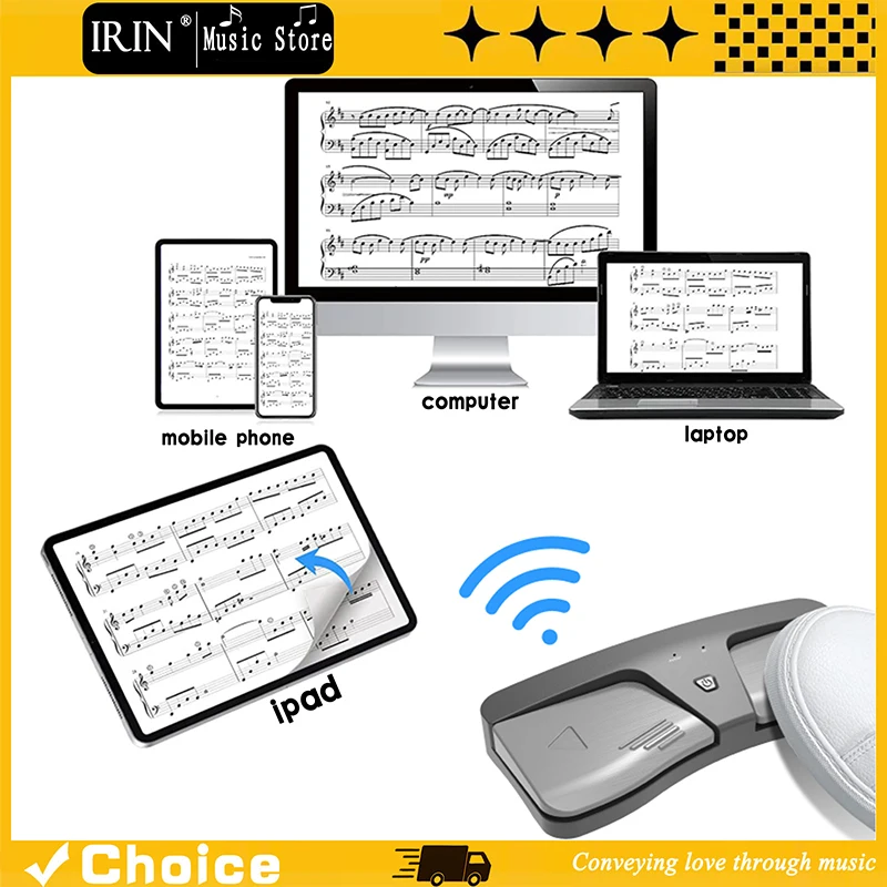 KP-180 Wireless Page Turner Pedal Bluetooth Page Turner for Guitar Violin Piano Wireless Turning Pedal with IOS IPhone Android
KP-180 Wireless Page Turner Pedal Bluetooth Page Turner for Guitar Violin Piano Wireless Turning Pedal with IOS IPhone Android