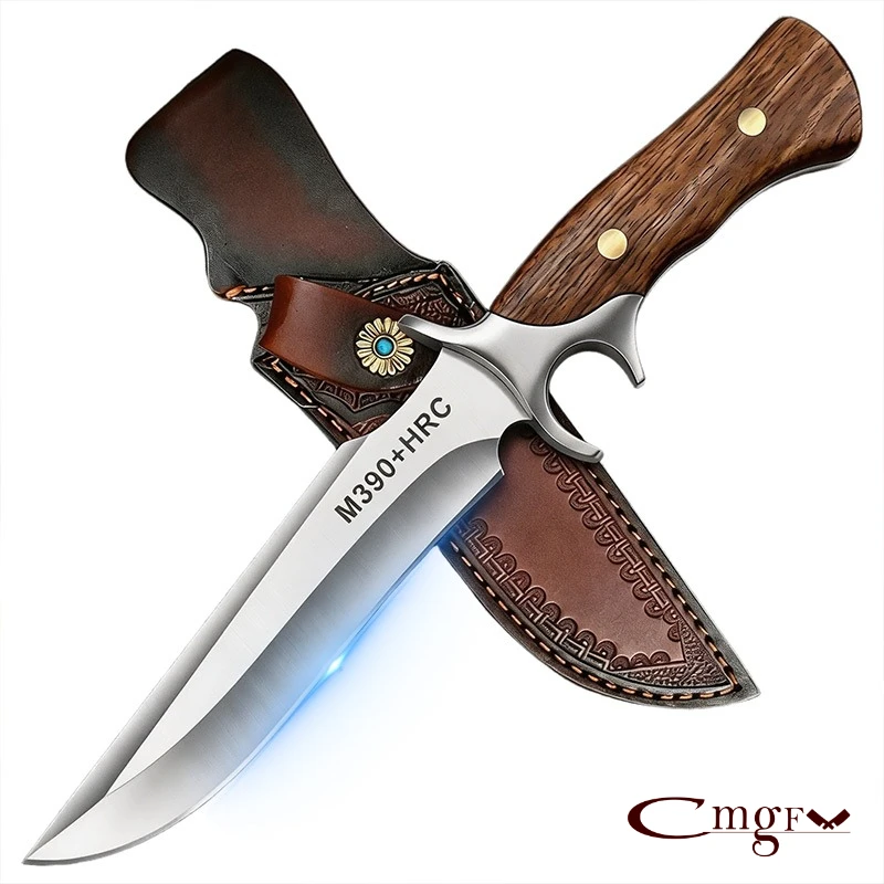 Outdoor Pocket knife M390 steel Fixed blade knife with Leather Sheath Butcher Meat Cleaver for Outdoor Camping BBQ
Outdoor Pocket knife M390 steel Fixed blade knife with Leather Sheath Butcher Meat Cleaver for Outdoor Camping BBQ