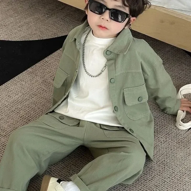 Костюм для мальчиков, пальто + брюки, хлопок, 2 шт./компл., весенне-осенние спортивные комплекты, спортивный костюм для подростков, детская одежда
Костюм для мальчиков, пальто + брюки, хлопок, 2 шт./компл., весенне-осенние спортивные комплекты, спортивный костюм для подростков, детская одежда