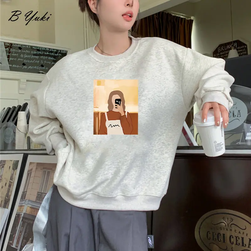 Blessyuki Autumn Abstract Graphic Printed Pullover Women Warm Loose Streetwear Hoodies Female Soft Cotton Long Sleeve Sweatshirt
Blessyuki Autumn Abstract Graphic Printed Pullover Women Warm Loose Streetwear Hoodies Female Soft Cotton Long Sleeve Sweatshirt