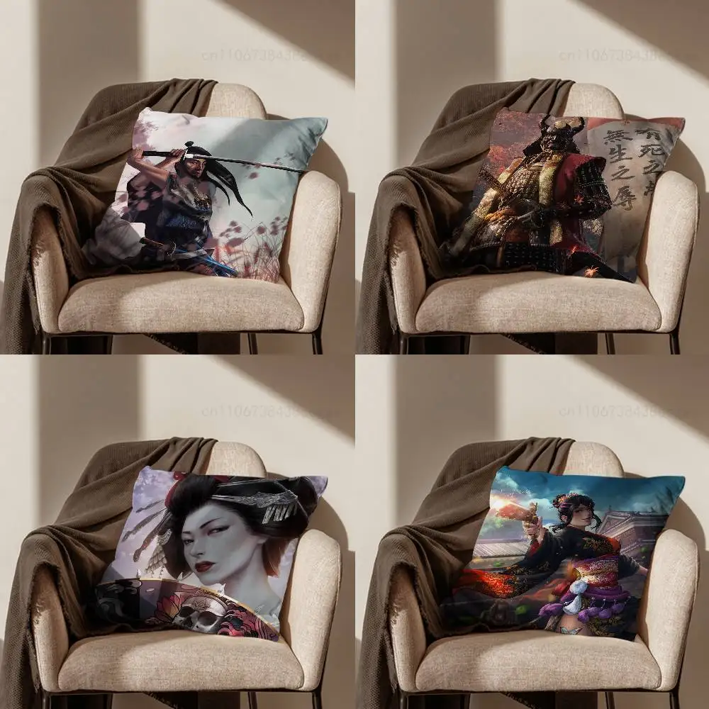 S-Samurai Warrior Geisha Throw Pillow Case For 45*45cm,55*55cm,30*30cm For Home Bedroom Decoration And Protector
S-Samurai Warrior Geisha Throw Pillow Case For 45*45cm,55*55cm,30*30cm For Home Bedroom Decoration And Protector