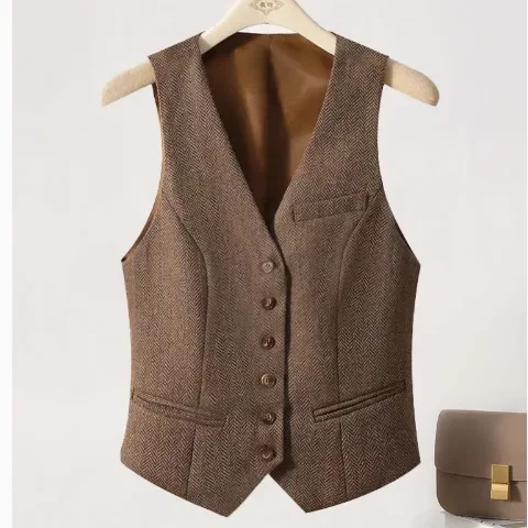 This Year Popular Temperament Is Good-looking Popular Autumn and Winter New Sleeveless Vest for Women Old Money Style JJ57
This Year Popular Temperament Is Good-looking Popular Autumn and Winter New Sleeveless Vest for Women Old Money Style JJ57
