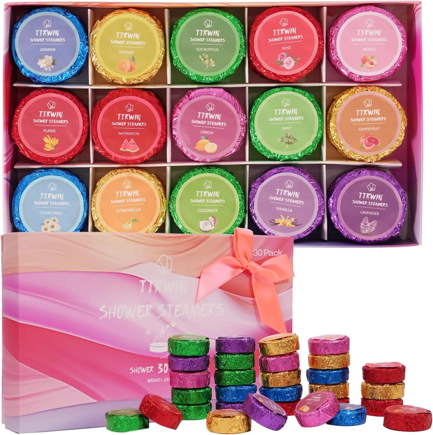 Aromatherapy Shower Steamers with Essential Oils, Stress Relief Gifts for Women and Men, Self-Care Relaxation
Aromatherapy Shower Steamers with Essential Oils, Stress Relief Gifts for Women and Men, Self-Care Relaxation