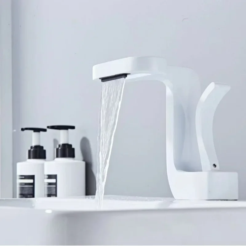 Creative Art Waterfall Bathroom Faucet Brass Hot Cold Single Hole Basin Crane Taps for Bathroom Decor
Creative Art Waterfall Bathroom Faucet Brass Hot Cold Single Hole Basin Crane Taps for Bathroom Decor