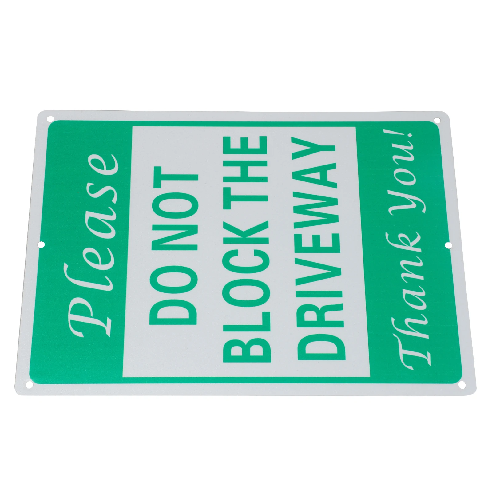 Aluminum Alloy No Parking Sign Do Not Block Driveway Weather Resistant UV Proof Green Traffic Safety Sign for Outdoor Indoor Use
Aluminum Alloy No Parking Sign Do Not Block Driveway Weather Resistant UV Proof Green Traffic Safety Sign for Outdoor Indoor Use