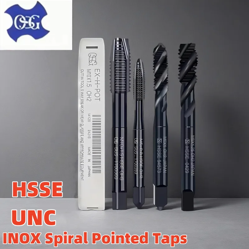 1PCS Japan OSG HSSE American system Stainless Steel INOX Spiral Pointed Tap UNC 1-64 2-56 3-48 4-40 8-32 3I16 1I4 5I16 3I8
1PCS Japan OSG HSSE American system Stainless Steel INOX Spiral Pointed Tap UNC 1-64 2-56 3-48 4-40 8-32 3I16 1I4 5I16 3I8