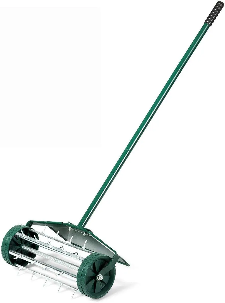 Goplus Rolling Lawn Aerator, 18-Inch Garden Yard Rotary Push Tine Heavy Duty Spike Soil Aeration, Manual Lawn Aeration Tool w/ 4
Goplus Rolling Lawn Aerator, 18-Inch Garden Yard Rotary Push Tine Heavy Duty Spike Soil Aeration, Manual Lawn Aeration Tool w/ 4