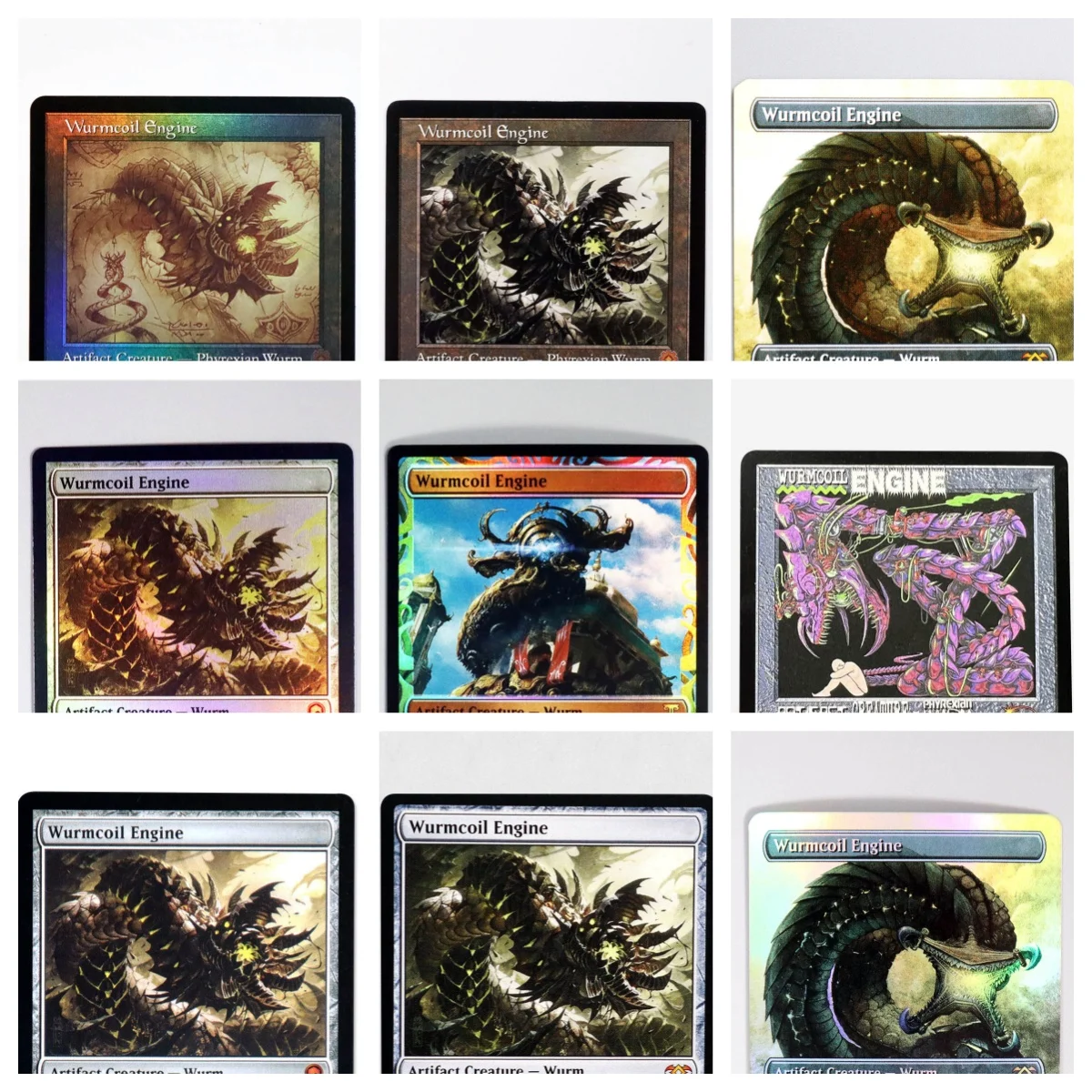 Wurmcoil Engine Foil/Holo TCG Magical Proxy Black Top Quality Proxy Playing Cards Gathering Board Game Deck Trading Cards
Wurmcoil Engine Foil/Holo TCG Magical Proxy Black Top Quality Proxy Playing Cards Gathering Board Game Deck Trading Cards
