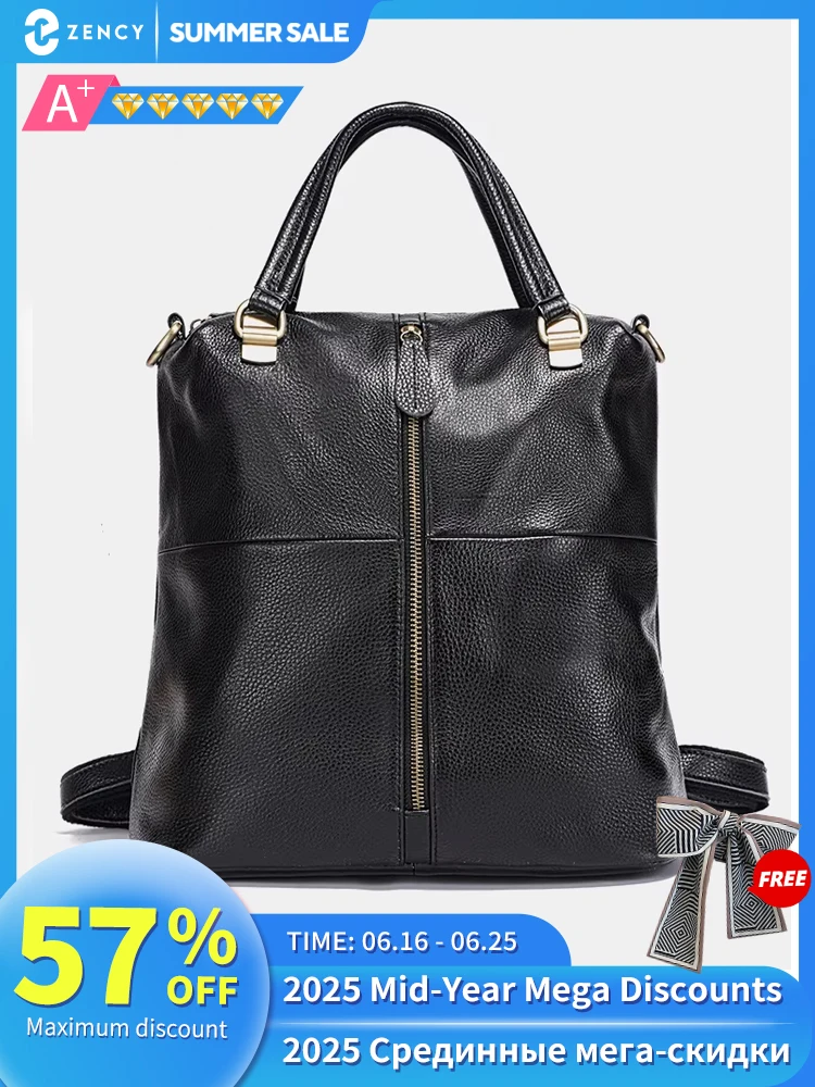 Zency Vintage Women's Genuine Leather Backpack Anti-Theft Large School Bag Designer Travel Satchel Shoulder Crossbody Top Handle
Zency Vintage Women's Genuine Leather Backpack Anti-Theft Large School Bag Designer Travel Satchel Shoulder Crossbody Top Handle