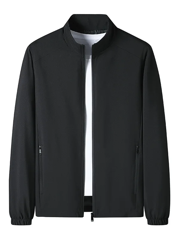 Fashionable Sporty Casual Thin Jacket Men's Spring Autumn Breathable Elastic Loose Large Size Zipper Closure Pure Color Polye...
Fashionable Sporty Casual Thin Jacket Men's Spring Autumn Breathable Elastic Loose Large Size Zipper Closure Pure Color Polye...