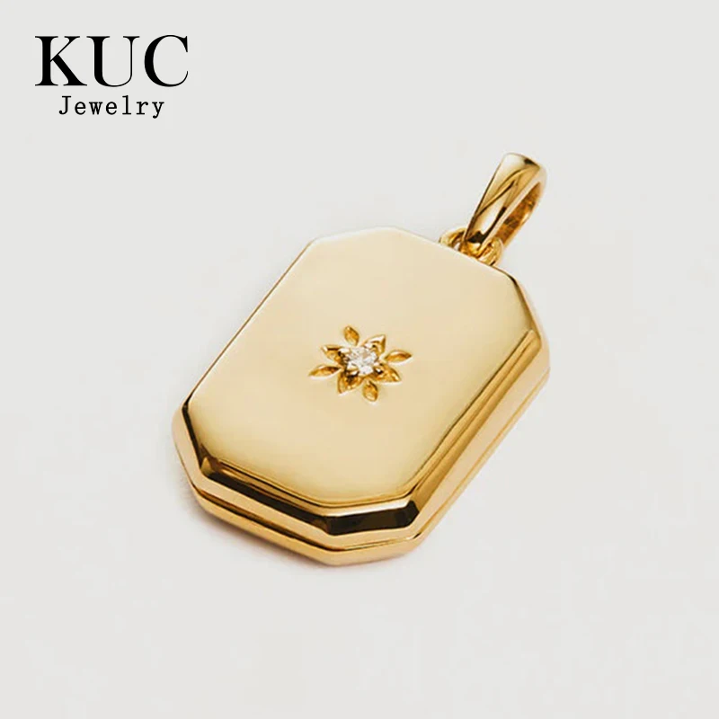 Trendy Chic Plata 925 Sterling Silver 18k Gold Plated Starburst Zircon Rectangular Lotus Locket Pendant for Necklace Women
Trendy Chic Plata 925 Sterling Silver 18k Gold Plated Starburst Zircon Rectangular Lotus Locket Pendant for Necklace Women