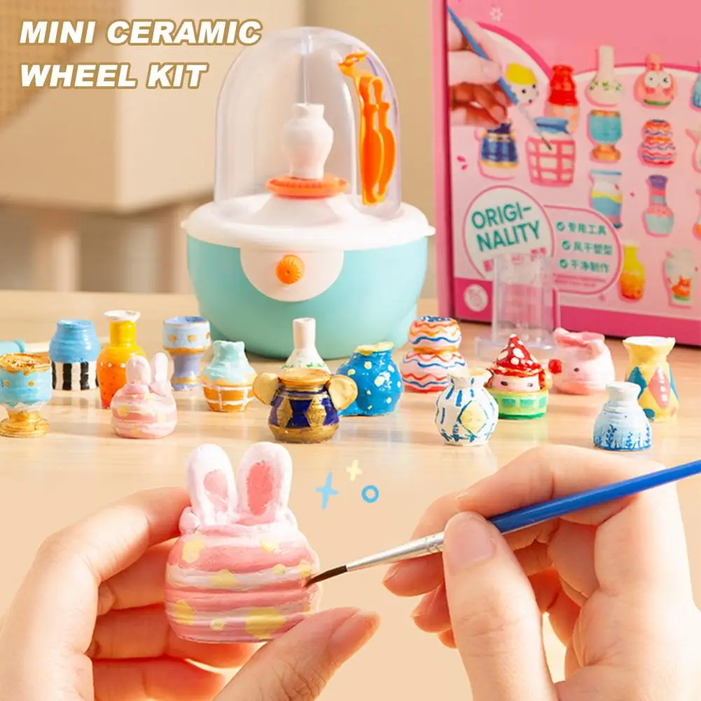 Electric Pottery Wheel Educational Pottery Wheel Toy for Kids Electric Diy Clay Sculpting Activity Machine Present for Boys
Electric Pottery Wheel Educational Pottery Wheel Toy for Kids Electric Diy Clay Sculpting Activity Machine Present for Boys