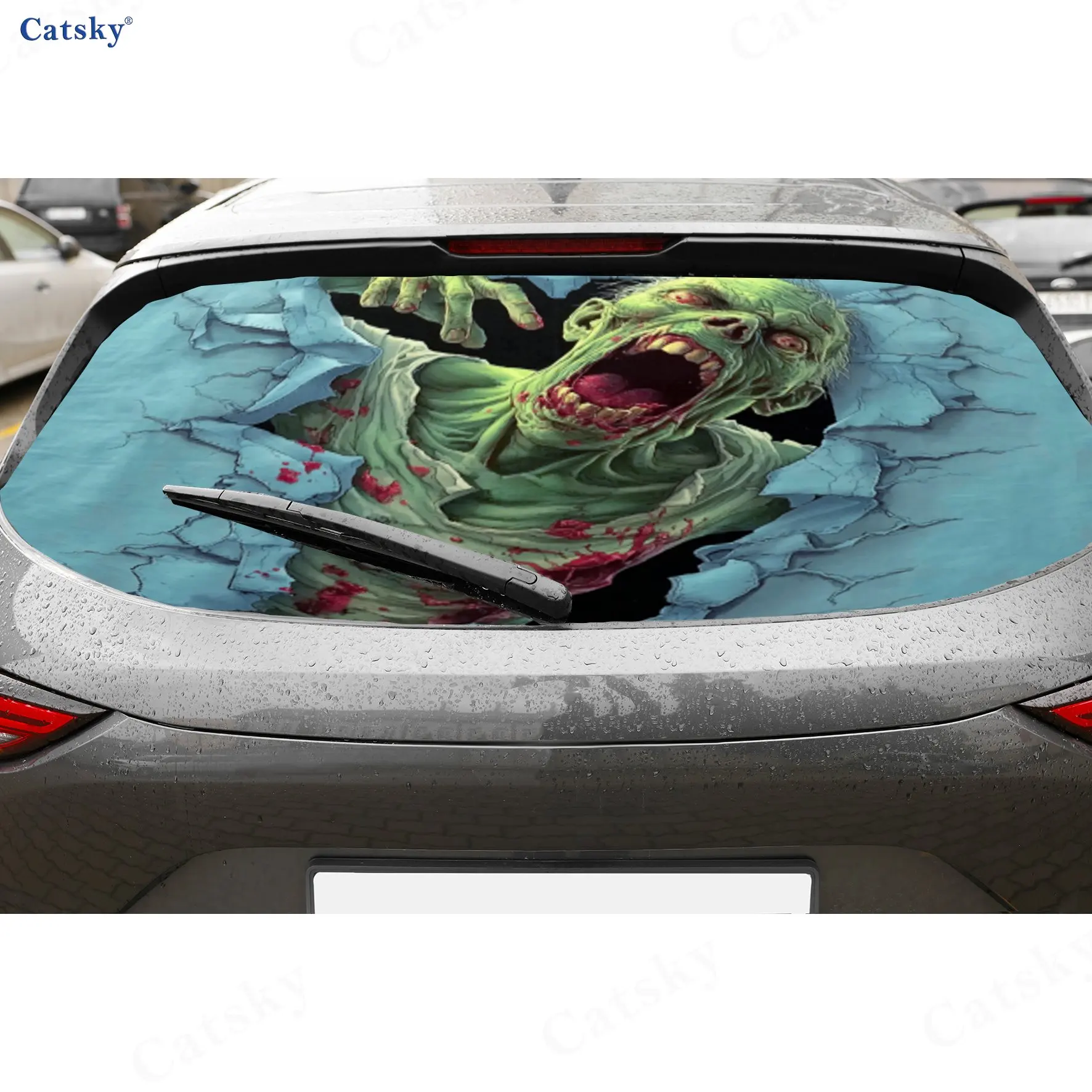 Zombie Attack PVC material self-adhesive waterproof car rear window sticker, easy to paste without falling off, waterproof and l
Zombie Attack PVC material self-adhesive waterproof car rear window sticker, easy to paste without falling off, waterproof and l