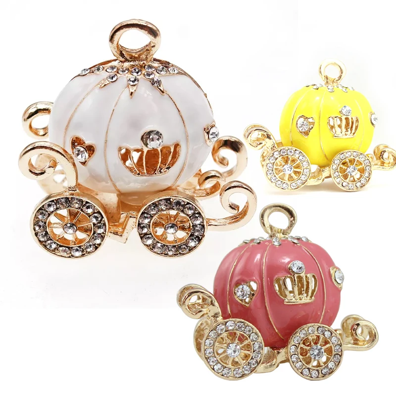 10 Pcs New Style 3D Rhinestone Pumpkin Carriage Pendant Pumpkin Car Charm for Necklace
10 Pcs New Style 3D Rhinestone Pumpkin Carriage Pendant Pumpkin Car Charm for Necklace