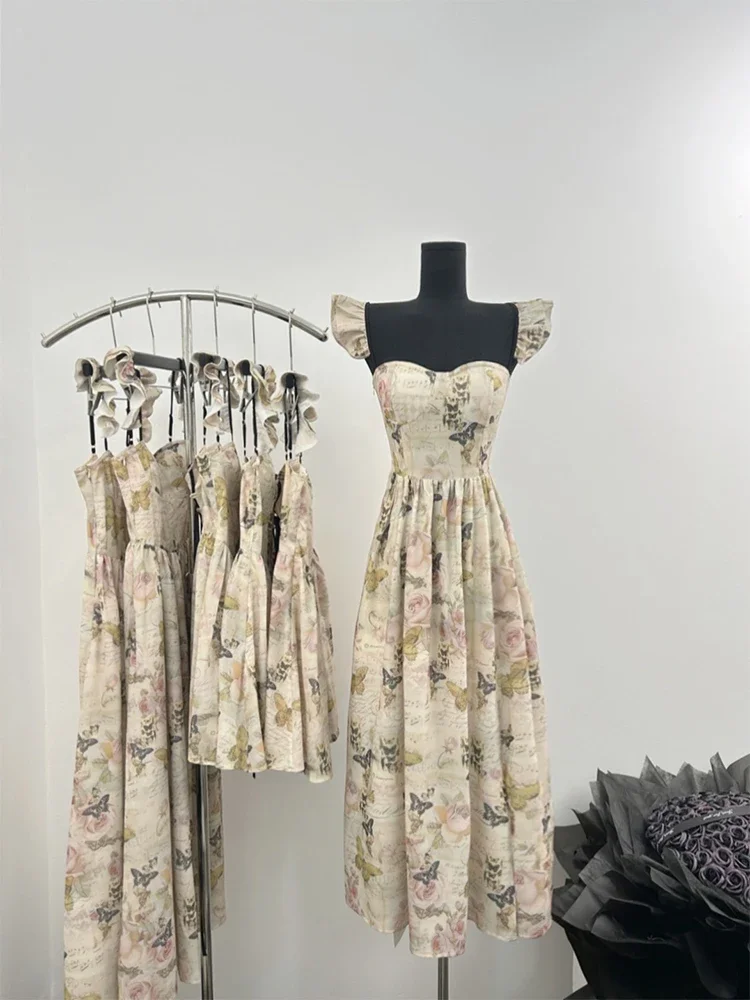 Summer French Vintage Cottage Core Coquette Mini Floral Dress Women Long Frocks Party Evening Aesthetic Square Collar
Summer French Vintage Cottage Core Coquette Mini Floral Dress Women Long Frocks Party Evening Aesthetic Square Collar