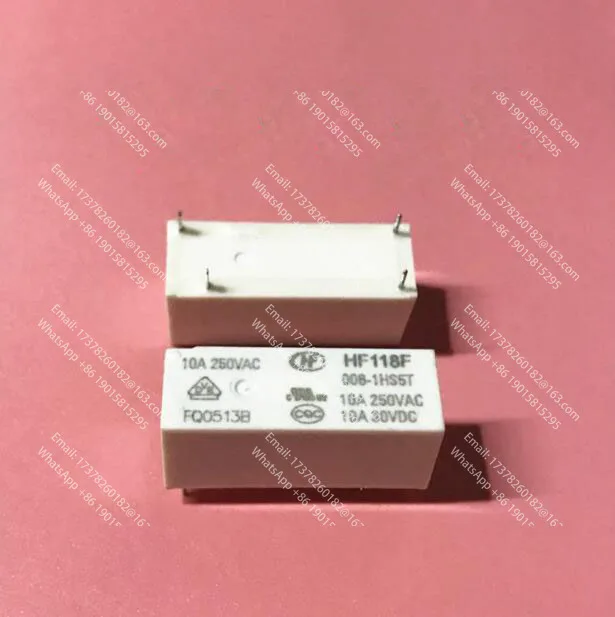 Реле 6 В HF118F 006-1HS5T HF118F0061HS5T 6 В 6 В постоянного тока 6 В 4 контакта
Реле 6 В HF118F 006-1HS5T HF118F0061HS5T 6 В 6 В постоянного тока 6 В 4 контакта