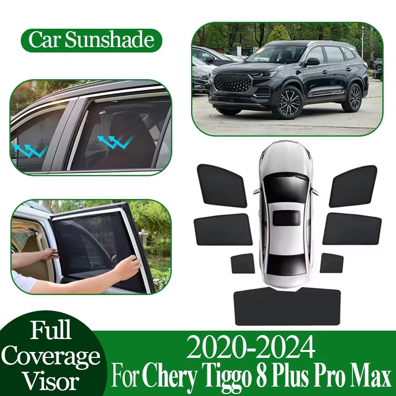 Автомобильный солнцезащитный козырек с магнитной сеткой для Chery Tiggo 8 Plus Pro Max 2020 ~ 2024, покрытие, солнцезащитный козырек, защита конфиденциальности, автозапчасти
Автомобильный солнцезащитный козырек с магнитной сеткой для Chery Tiggo 8 Plus Pro Max 2020 ~ 2024, покрытие, солнцезащитный козырек, защита конфиденциальности, автозапчасти