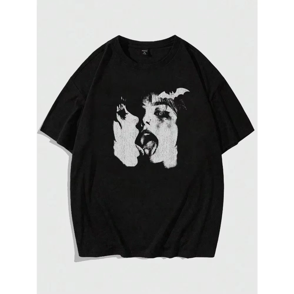 Summer Casual Portrait Print Short Sleeve T-shirt Pattern Harajuku Y2kT T-shirt Street Men's and Women's Tops
Summer Casual Portrait Print Short Sleeve T-shirt Pattern Harajuku Y2kT T-shirt Street Men's and Women's Tops