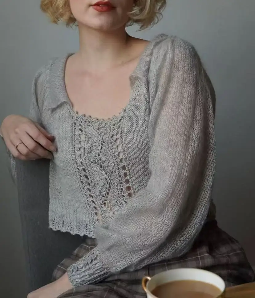 Ice silk hollow-out V-neck sunscreen cardigan for women, new summer design, casual, loose, versatile, knitted long-sleeved top
Ice silk hollow-out V-neck sunscreen cardigan for women, new summer design, casual, loose, versatile, knitted long-sleeved top