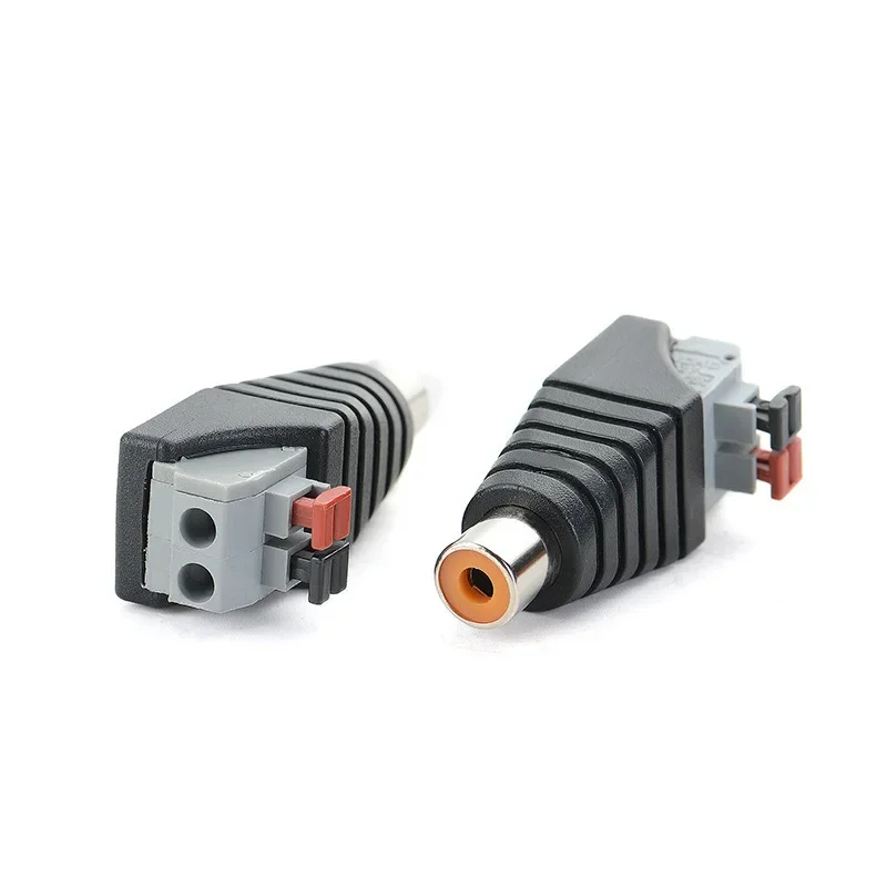 100Pcs RCA Adapter Speaker Connector Universal Wire A/V Cable To RCA Male Plug RCA Female Jack Press Terminal for Audio Cable
100Pcs RCA Adapter Speaker Connector Universal Wire A/V Cable To RCA Male Plug RCA Female Jack Press Terminal for Audio Cable