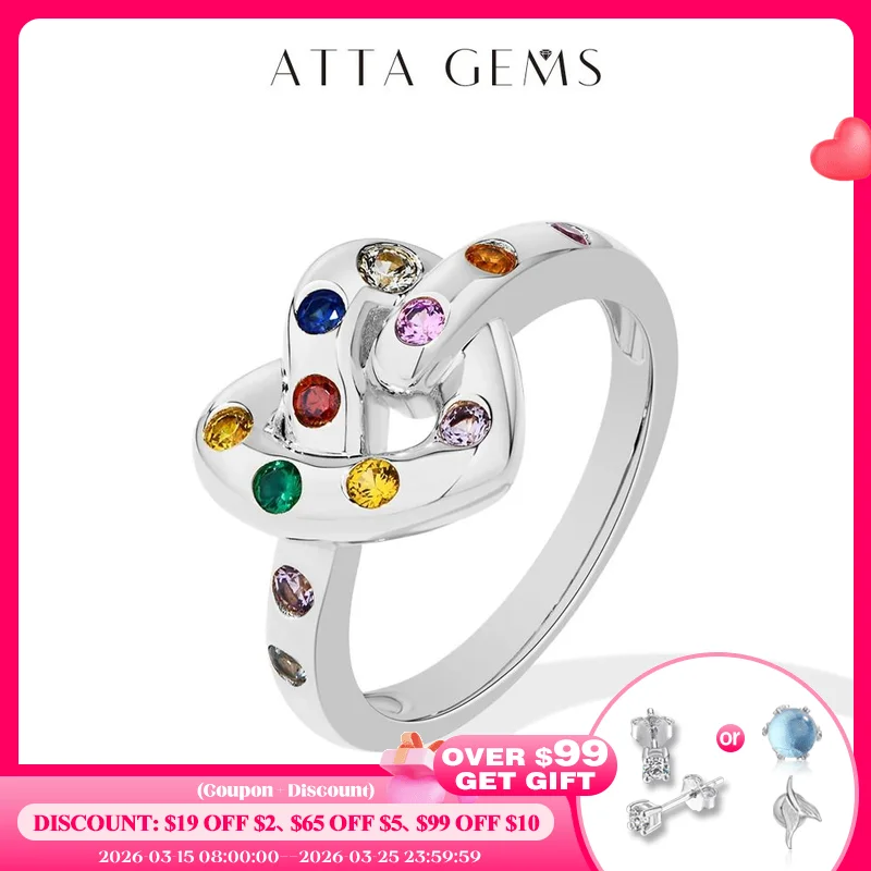 ATTAGEMS Artificial Stone Love Rings Colorful 100% 925 Sterling Silver 18K Gold Plated For Women Girl Holiday Party Jewelry Gift
ATTAGEMS Artificial Stone Love Rings Colorful 100% 925 Sterling Silver 18K Gold Plated For Women Girl Holiday Party Jewelry Gift