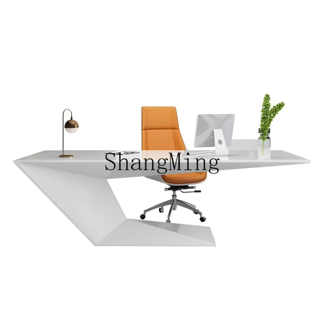 DSA paint creative desk light luxury desk home simple modern boss table and chairs
DSA paint creative desk light luxury desk home simple modern boss table and chairs