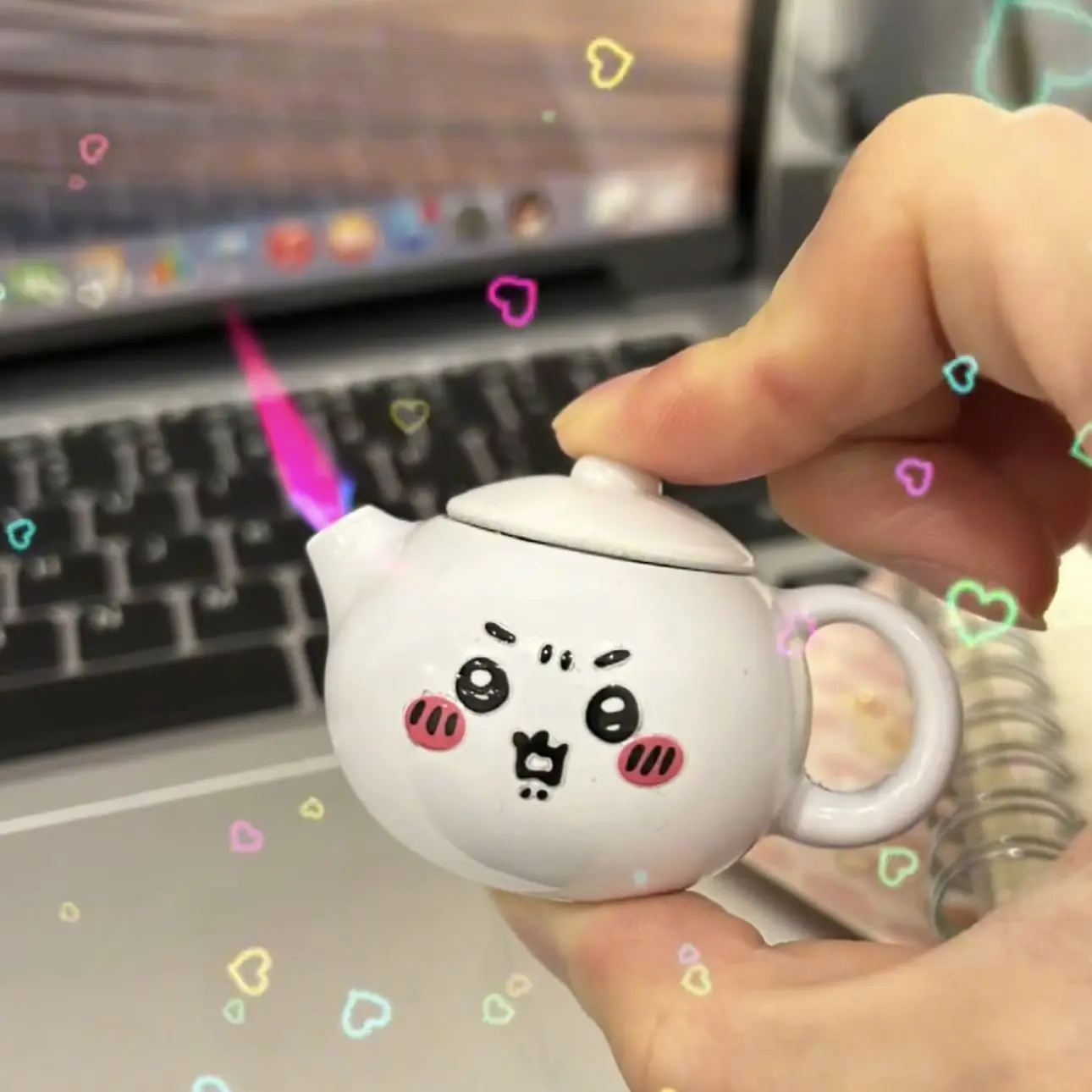 Kawaii Teapot Lighter, Cute Pink Flame, Windproof, Refillable Butane, Easter Gift Idea, Novelty Lighter for Her, Mini Portable
Kawaii Teapot Lighter, Cute Pink Flame, Windproof, Refillable Butane, Easter Gift Idea, Novelty Lighter for Her, Mini Portable