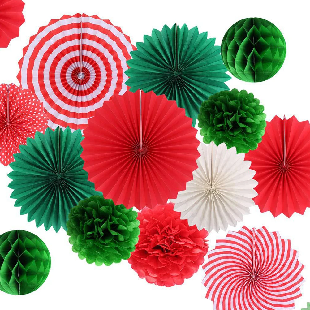 15 Pcs Christmas Decoration Set Bright Supplies Paper Fan Honeycomb Ball Round Home Bar Club Photo Props Festive
15 Pcs Christmas Decoration Set Bright Supplies Paper Fan Honeycomb Ball Round Home Bar Club Photo Props Festive