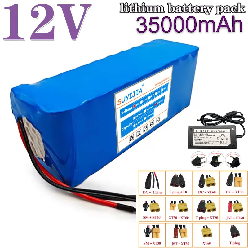 3S10P 18650 12V 35Ah Lithium Ion Battery,for Electric Bike Hoverboard Rechargeable 12V Li-ion Battery Pack+12.6V Charger
3S10P 18650 12V 35Ah Lithium Ion Battery,for Electric Bike Hoverboard Rechargeable 12V Li-ion Battery Pack+12.6V Charger