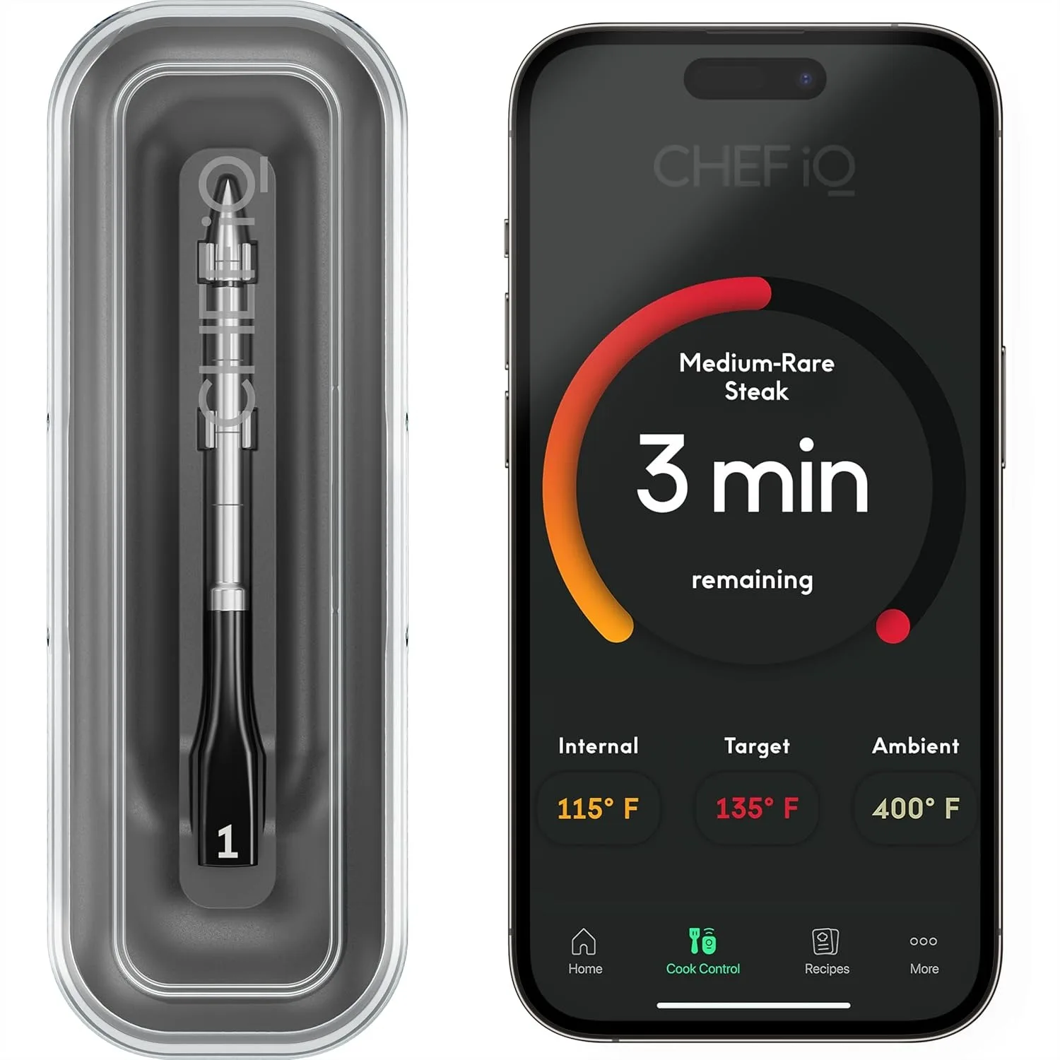 Smart Wireless Meat Thermometer with Ultra-Thin Probe, Bluetooth Remote Monitoring for BBQ Grill, Oven, Smoker
Smart Wireless Meat Thermometer with Ultra-Thin Probe, Bluetooth Remote Monitoring for BBQ Grill, Oven, Smoker