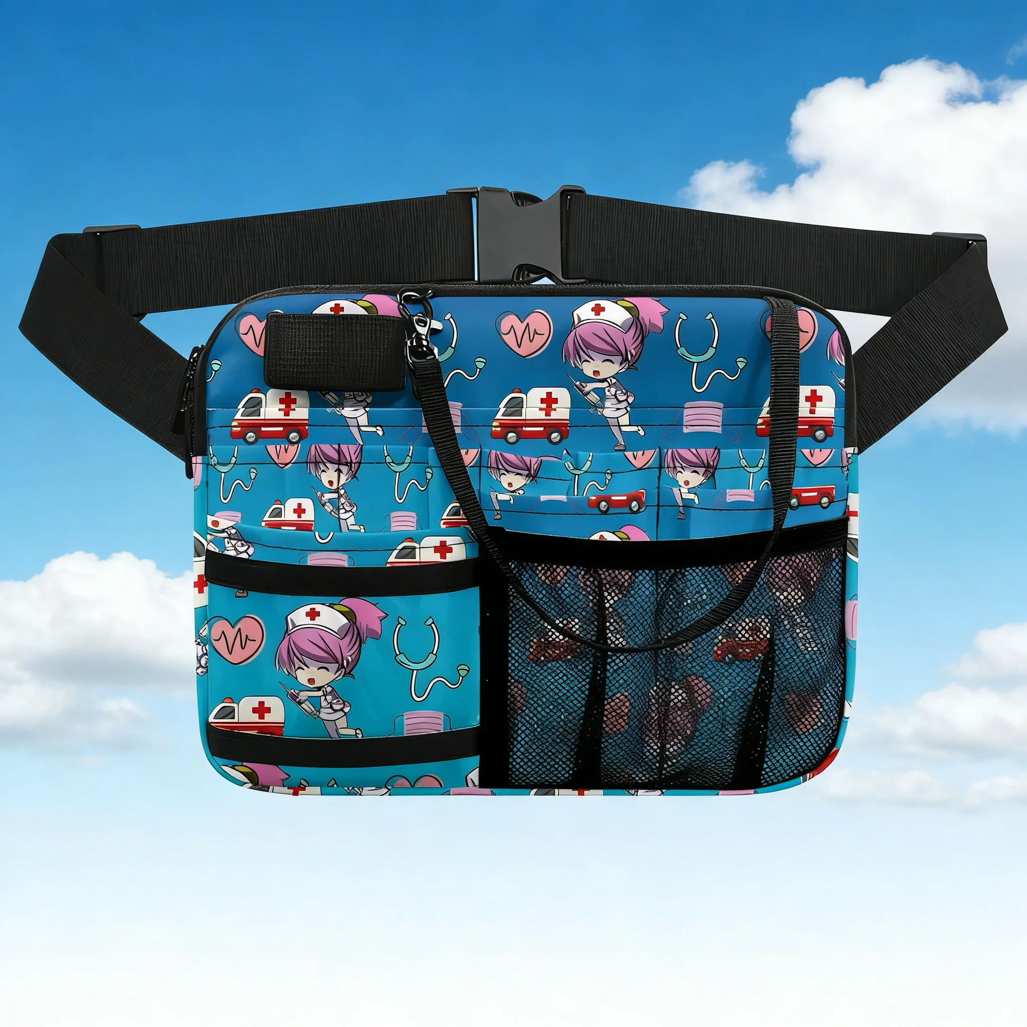 Cute Cartoon Nurse Fanny Pack Multi Compartment Medical Waist Bag for Women Men
Cute Cartoon Nurse Fanny Pack Multi Compartment Medical Waist Bag for Women Men