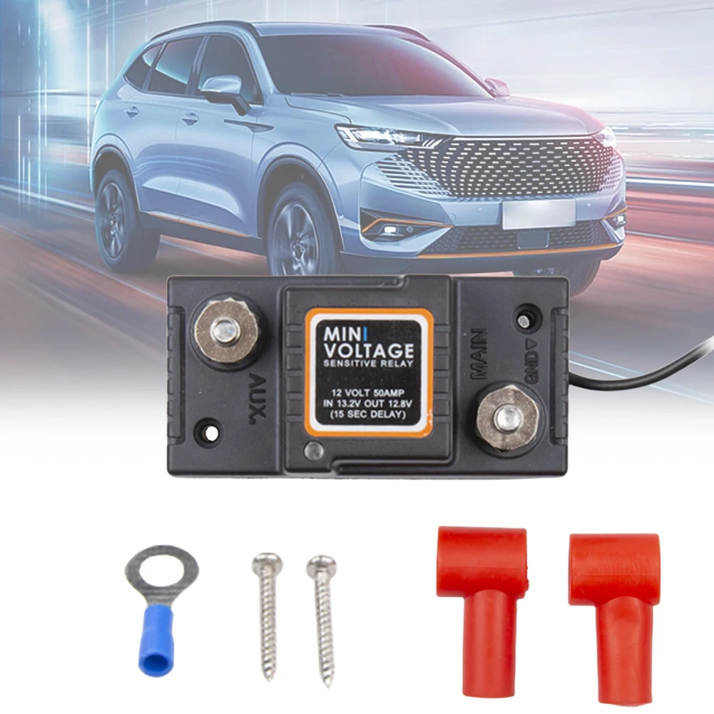 Dual Battery Isolator Waterproof Mini Voltage Sensitive Relay 12V 50A Dual Battery Smart Isolator for Car ATV UTV Boats RV Truck
Dual Battery Isolator Waterproof Mini Voltage Sensitive Relay 12V 50A Dual Battery Smart Isolator for Car ATV UTV Boats RV Truck